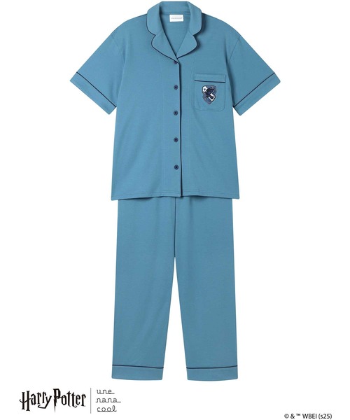 une nana cool（ウンナナクール）の「【ハリー・ポッターコラボ】Harry Potter × une nana cool 【綿100%】開襟半袖パジャマ（ルームウェア/パジャマ・レディース・レッド/イエロー/グリーン/ブルー・M/L）」の7枚目の写真