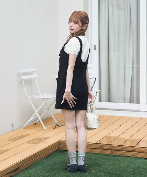 ロゴ刺繍入り半袖ニット（ニット/セーター）｜TITTY&CO.（ティ