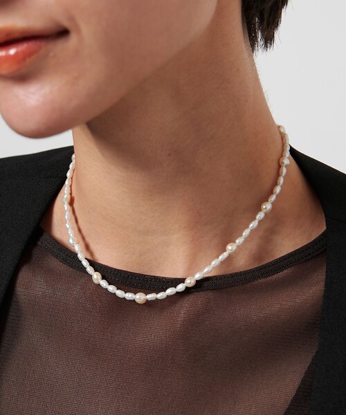 les bonbon（ルボンボン）の「＜les bonbon＞RTM パール チョーカー（チョーカー・レディース・ホワイト・FREE）」の8枚目の写真