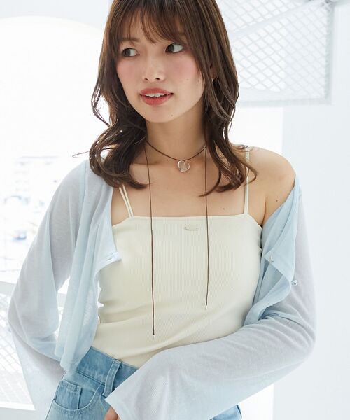 MAJESTIC LEGON(マジェスティックレゴン)の「カップ付きキャミ(キャミソール・レディース・グレー/アイボリー/ブラック/ピンク・MEDIUM)」の22枚目の写真