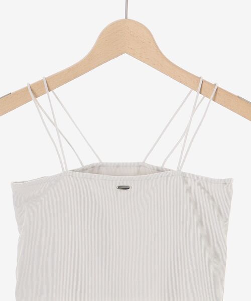 MAJESTIC LEGON（マジェスティックレゴン）の「カップ付きキャミ（キャミソール・レディース・グレー/アイボリー/ブラック/ピンク・MEDIUM）」の7枚目の写真