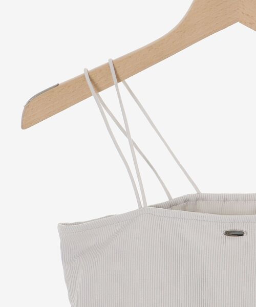 MAJESTIC LEGON（マジェスティックレゴン）の「カップ付きキャミ（キャミソール・レディース・グレー/アイボリー/ブラック/ピンク・MEDIUM）」の6枚目の写真