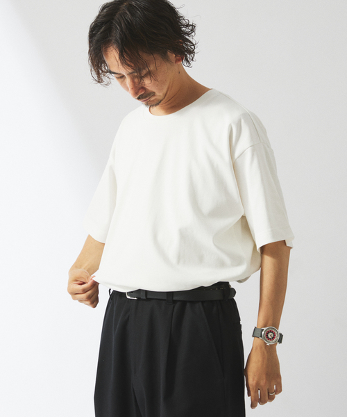 JOURNAL STANDARD relume（ジャーナルスタンダード　レリューム）の「50/-ポンチ 汗ジミ防止 Tシャツ（Tシャツ/カットソー・メンズ・ブラック系その他/ライトグレー/ホワイト/ネイビー・SMALL/MEDIUM/LARGE）」の22枚目の写真