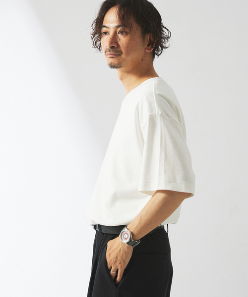 JOURNAL STANDARD relume（ジャーナルスタンダード　レリューム）の「50/-ポンチ 汗ジミ防止 Tシャツ（Tシャツ/カットソー・メンズ・ブラック系その他/ライトグレー/ホワイト/ネイビー・SMALL/MEDIUM/LARGE）」の21枚目の写真