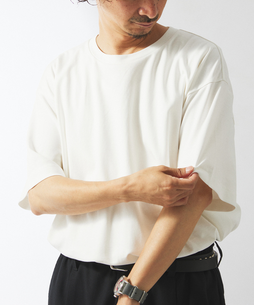 JOURNAL STANDARD relume（ジャーナルスタンダード　レリューム）の「50/-ポンチ 汗ジミ防止 Tシャツ（Tシャツ/カットソー・メンズ・ブラック系その他/ライトグレー/ホワイト/ネイビー・SMALL/MEDIUM/LARGE）」の19枚目の写真