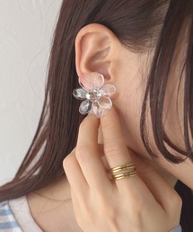 Crisp | クリアフラワーピアス(ピアス（両耳用）)
