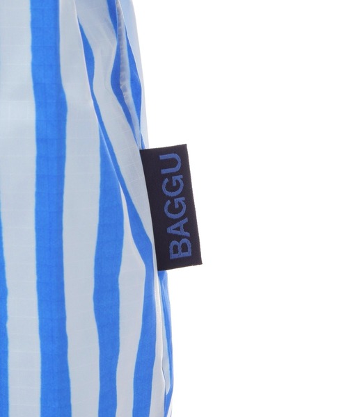 BAGGU（バグー）の「【BAGGU(バグゥ)】BABY25ストライプ（トートバッグ・レディース・ピンク/ブルー・0）」の8枚目の写真