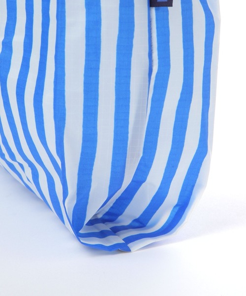 BAGGU（バグー）の「【BAGGU(バグゥ)】BABY25ストライプ（トートバッグ・レディース・ピンク/ブルー・0）」の9枚目の写真