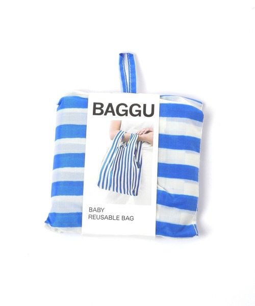 BAGGU（バグー）の「【BAGGU(バグゥ)】BABY25ストライプ（トートバッグ・レディース・ピンク/ブルー・0）」の13枚目の写真