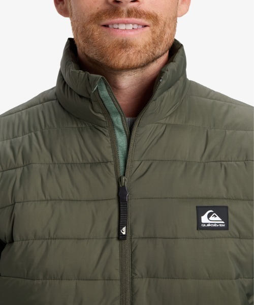 Quiksilver(クイックシルバー)の「SCALY FZ/クイックシルバースタンドカラーライトブルゾン(ブルゾン・メンズ・ブラック/ブラック系その他・MEDIUM/LARGE/X-LARGE/SMALL)」の8枚目の写真