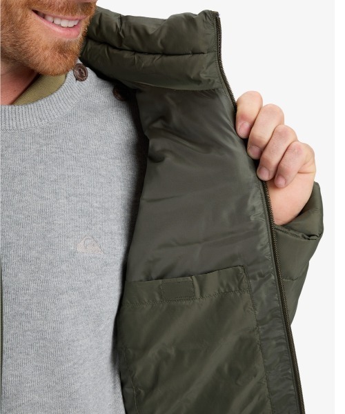 Quiksilver(クイックシルバー)の「SCALY FZ/クイックシルバースタンドカラーライトブルゾン(ブルゾン・メンズ・ブラック/ブラック系その他・MEDIUM/LARGE/X-LARGE/SMALL)」の10枚目の写真
