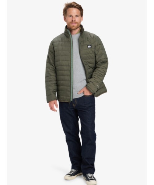 Quiksilver(クイックシルバー)の「SCALY FZ/クイックシルバースタンドカラーライトブルゾン(ブルゾン・メンズ・ブラック/ブラック系その他・MEDIUM/LARGE/X-LARGE/SMALL)」の11枚目の写真