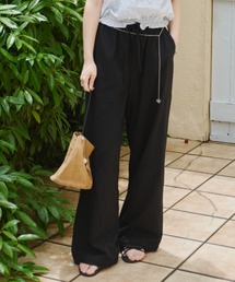 back frill drawstring pants / バックフリルドロストパンツ