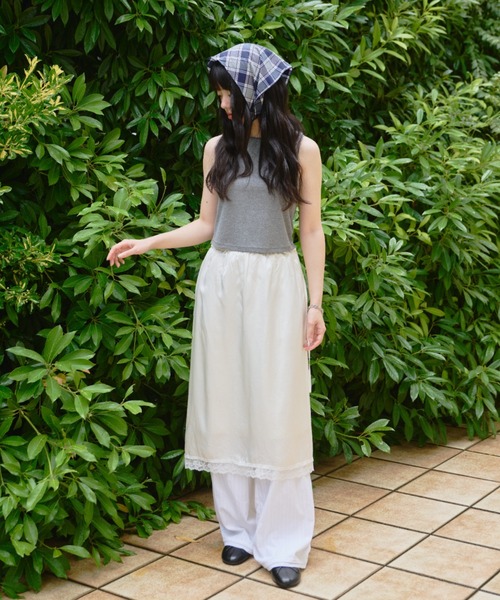 GIUNON（ジウノン）の「back frill drawstring pants / バックフリルドロストパンツ（その他パンツ・レディース・ホワイト/ブラック/グレー/ブルーグレー・0/1）」の11枚目の写真