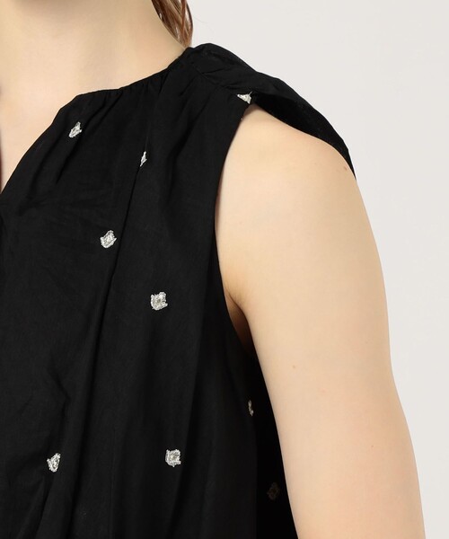 NE QUITTEZ PAS!（ヌキテパ）の「【別注】ne Quittez pas BLACK DOUBLE ORGANZA トップス（シャツ/ブラウス・レディース・ホワイト系その他/ブラック系その他・FREE）」の9枚目の写真