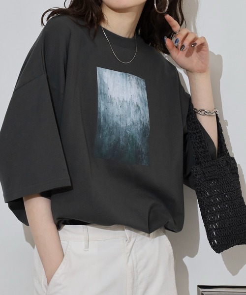 __gram.(スペースグラム)の「刺繍&プリントデザインコットンTシャツ(Tシャツ/カットソー・メンズ・ホワイト系その他3/ブラック系その他4/ブラック系その他6/ホワイト系その他4/ブラック系その他5/ブラック系その他2/ホワイト系その他5/ホワイト系その他6/ホワイト系その他/ブラック系その他/ブラック/ホワイト/ブラック系その他3/ホワイト系その他2/グレー系その他/グレー系その他2・M/L)」の15枚目の写真