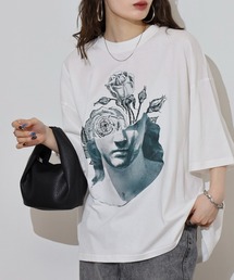 __gram.（スペースグラム）の「刺繍＆プリントデザインコットンTシャツ（Tシャツ/カットソー）」