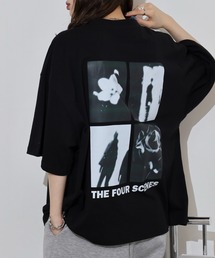 __gram.（スペースグラム）の「刺繍＆プリントデザインコットンTシャツ（Tシャツ/カットソー）」