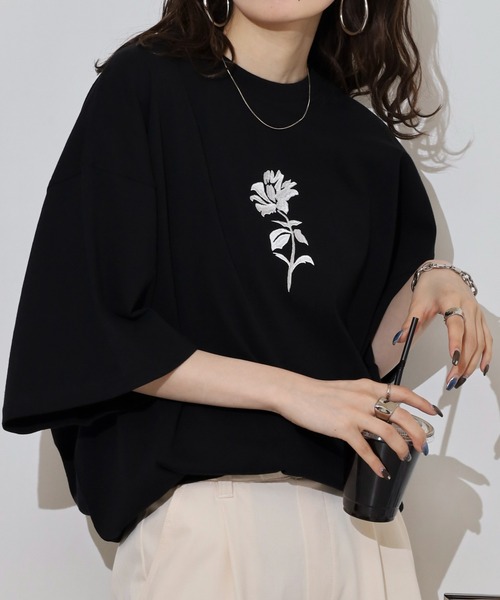 __gram.(スペースグラム)の「刺繍&プリントデザインコットンTシャツ(Tシャツ/カットソー・メンズ・ホワイト系その他3/ブラック系その他4/ブラック系その他6/ホワイト系その他4/ブラック系その他5/ブラック系その他2/ホワイト系その他5/ホワイト系その他6/ホワイト系その他/ブラック系その他/ブラック/ホワイト/ブラック系その他3/ホワイト系その他2/グレー系その他/グレー系その他2・M/L)」の8枚目の写真