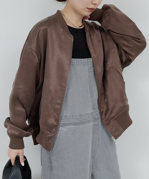 セール】キュプラサテンブルゾン（ベスト）｜GALLARDAGALANTE（ガ