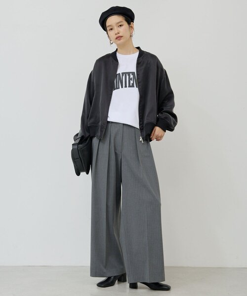 GALLARDAGALANTE(ガリャルダガランテ)の「キュプラサテンブルゾン(ベスト・レディース・ブラック/カーキ/ブラウン・FREE)」の22枚目の写真