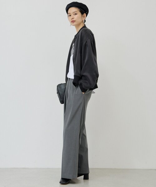 GALLARDAGALANTE(ガリャルダガランテ)の「キュプラサテンブルゾン(ベスト・レディース・ブラック/カーキ/ブラウン・FREE)」の10枚目の写真