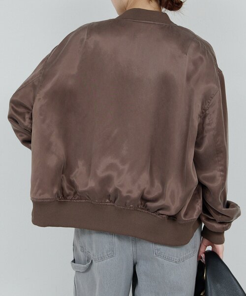 GALLARDAGALANTE(ガリャルダガランテ)の「キュプラサテンブルゾン(ベスト・レディース・ブラック/カーキ/ブラウン・FREE)」の21枚目の写真