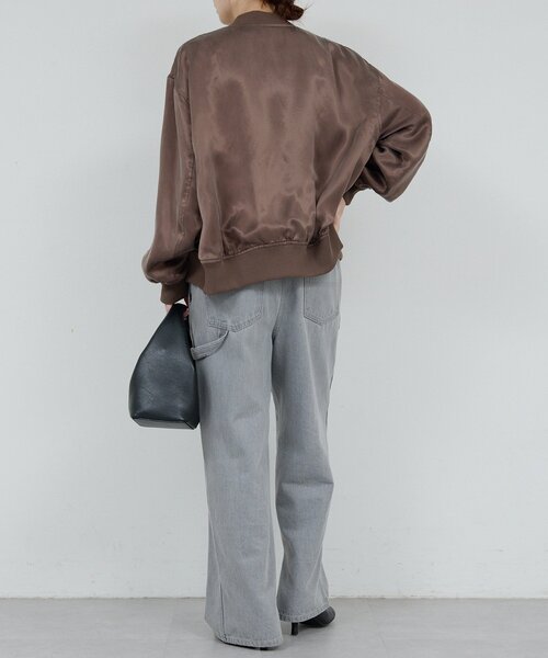 GALLARDAGALANTE(ガリャルダガランテ)の「キュプラサテンブルゾン(ベスト・レディース・ブラック/カーキ/ブラウン・FREE)」の17枚目の写真