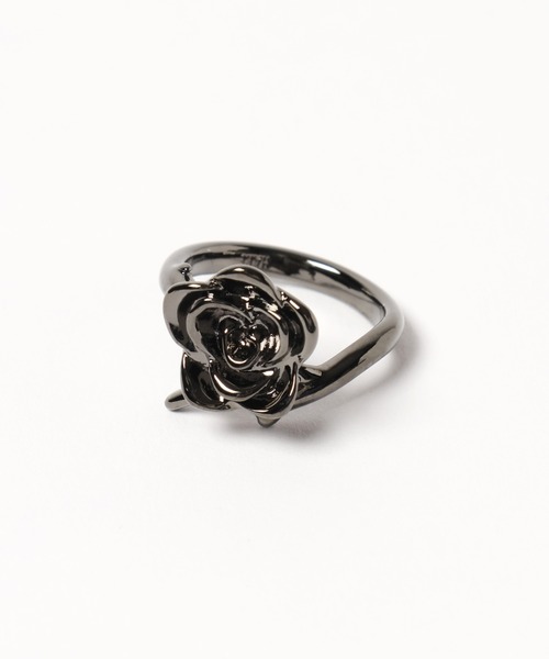 HARE(ハレ)の「【MADE IN JAPAN】GRACE ROSE RING(HARE)(リング・メンズ・シルバー/シルバー系その他/ブラック・FREE)」の12枚目の写真