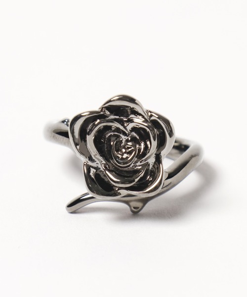 HARE(ハレ)の「【MADE IN JAPAN】GRACE ROSE RING(HARE)(リング・メンズ・シルバー/シルバー系その他/ブラック・FREE)」の22枚目の写真