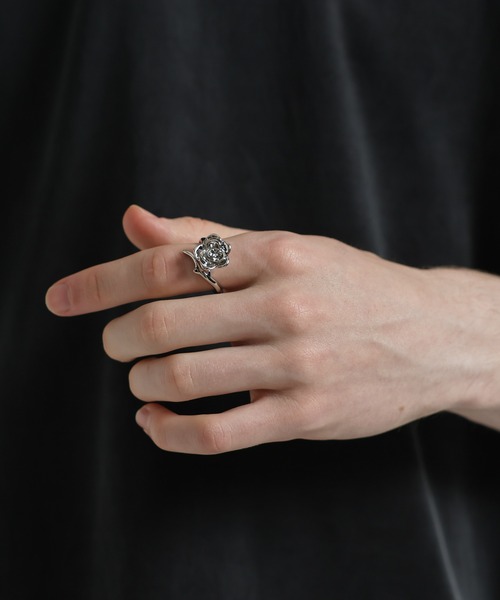 HARE(ハレ)の「【MADE IN JAPAN】GRACE ROSE RING(HARE)(リング・メンズ・シルバー/シルバー系その他/ブラック・FREE)」の17枚目の写真