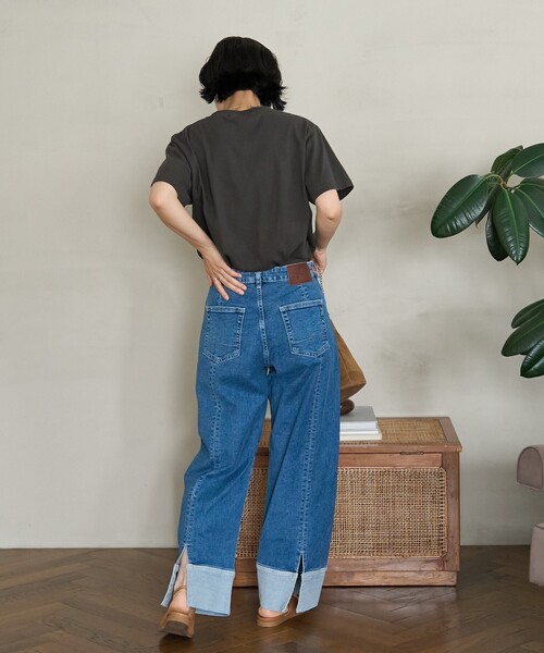 美品 Something FREAK'S STORE カットオフデニムパンツ FREAK'S STORE ジーンズ デニム デニムパンツ SOMETHING × STORE