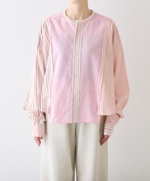 etsinta（エシンタ）の「etsintaリメイクオーバーシャツ（シャツ/ブラウス・レディース・ネイビー/ブラウン/ピンク・ONE SIZE）」の16枚目の写真