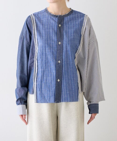 セール】etsintaリメイクオーバーシャツ（シャツ/ブラウス）｜etsinta