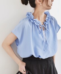 今週のおすすめ製品 シャツ/ブラウス（ブルー・ネイビー/青色系・リボン トップス