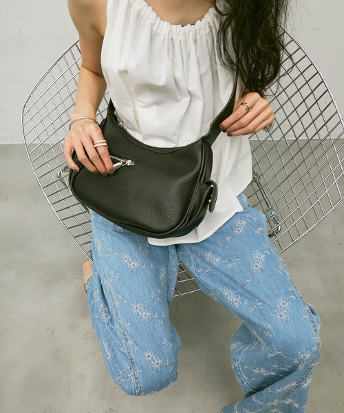 Side pocket moon bag / サイドポケットムーンバック