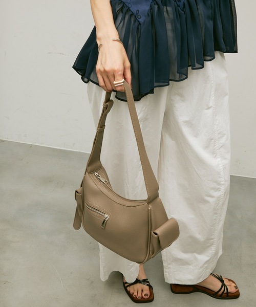 セール】Side pocket moon bag / サイドポケットムーンバック
