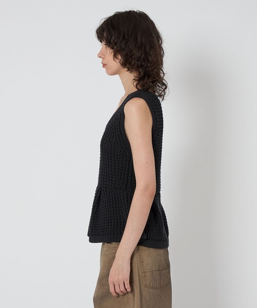 ASTRAET(アストラット)の「<ASTRAET>3G アゼ ノースリーブニット(ニット/セーター・レディース・ブラック/オフホワイト・FREE)」の21枚目の写真