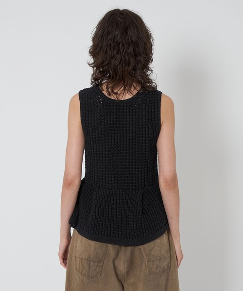 ASTRAET(アストラット)の「<ASTRAET>3G アゼ ノースリーブニット(ニット/セーター・レディース・ブラック/オフホワイト・FREE)」の20枚目の写真