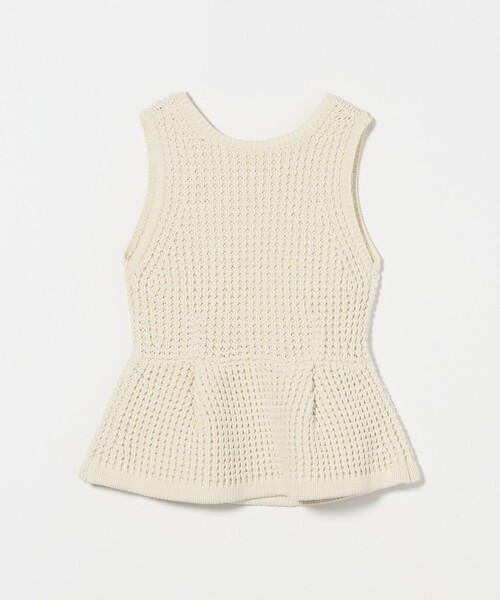 ASTRAET(アストラット)の「<ASTRAET>3G アゼ ノースリーブニット(ニット/セーター・レディース・ブラック/オフホワイト・FREE)」の12枚目の写真