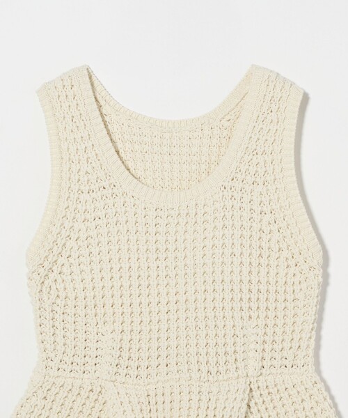 ASTRAET(アストラット)の「<ASTRAET>3G アゼ ノースリーブニット(ニット/セーター・レディース・ブラック/オフホワイト・FREE)」の11枚目の写真