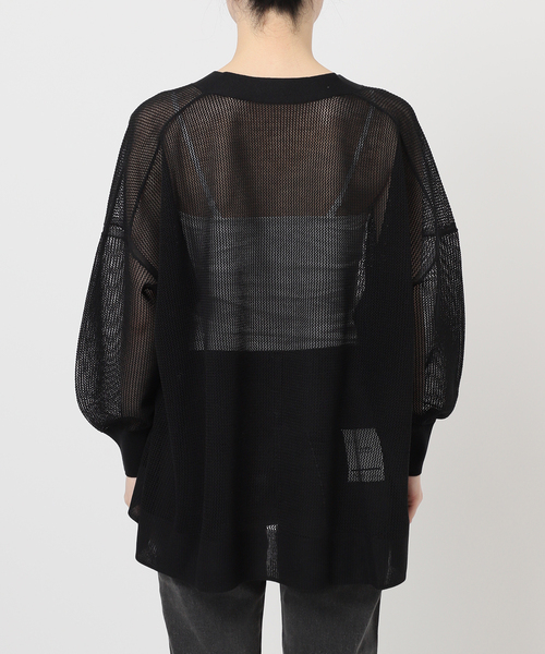 JOURNAL STANDARD relume（ジャーナルスタンダード　レリューム）の「《追加》メッシュカーディガン（カーディガン/ボレロ・レディース・ホワイト/ブラック/カーキ・FREE）」の21枚目の写真