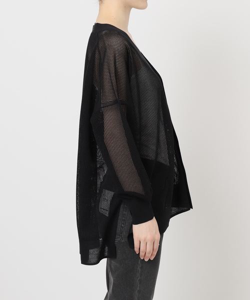 JOURNAL STANDARD relume（ジャーナルスタンダード　レリューム）の「《追加》メッシュカーディガン（カーディガン/ボレロ・レディース・ホワイト/ブラック/カーキ・FREE）」の22枚目の写真