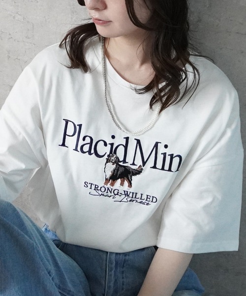 【美品】TENDERLOIN 刺繍ロゴ ベレー コットンツイル セール】DOGモチーフ刺繍ロゴTシャツ（Tシャツ/カットソー