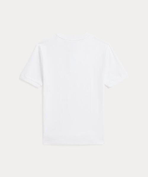 POLO RALPH LAUREN CHILDRENSWEAR（ポロ ラルフ ローレン チルドレンズウェア）の「コットン ジャージー ショートスリーブ ヘンリー シャツ（Tシャツ/カットソー・キッズ・ホワイト・L/M/S/XL）」の4枚目の写真
