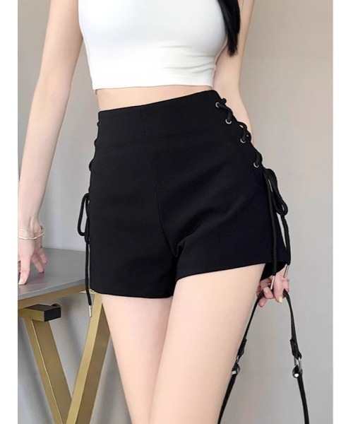 Ritzy（リッツィー）の「ハイウエストデザイン　リボンの結び目デザインショートパンツ（その他パンツ・レディース・ブラック・L/M）」の10枚目の写真