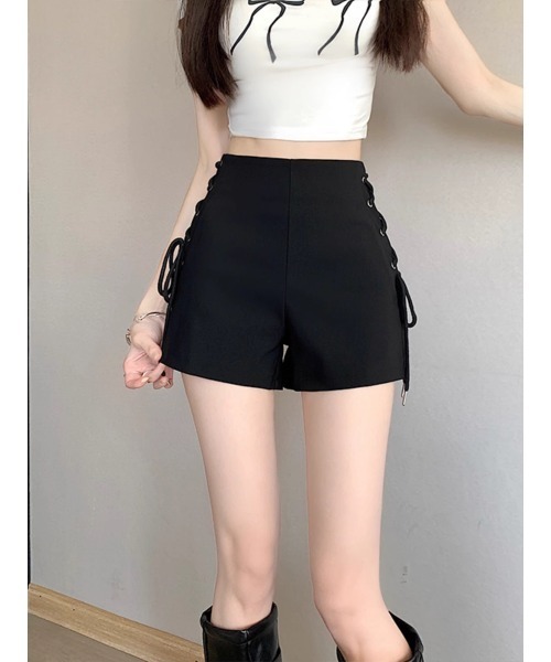 Ritzy（リッツィー）の「ハイウエストデザイン　リボンの結び目デザインショートパンツ（その他パンツ・レディース・ブラック・L/M）」の9枚目の写真