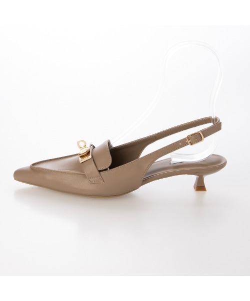 EVOL（イーボル）の「【ふかふか・クッション入り】バックル3.5cmバックバンドパンプス IZ5828（パンプス・レディース・ブラック/ブラウン/ベージュ・23.0cm/22.5cm/22.0cm/25.0cm/24.5cm/24.0cm/23.5cm）」の18枚目の写真