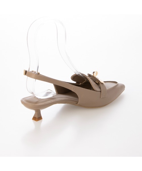 EVOL（イーボル）の「【ふかふか・クッション入り】バックル3.5cmバックバンドパンプス IZ5828（パンプス・レディース・ブラック/ブラウン/ベージュ・23.0cm/22.5cm/22.0cm/25.0cm/24.5cm/24.0cm/23.5cm）」の19枚目の写真