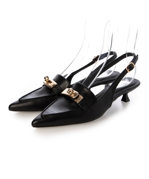 EVOL（イーボル）の「【ふかふか・クッション入り】バックル3.5cmバックバンドパンプス IZ5828（パンプス・レディース・ブラック/ブラウン/ベージュ・23.0cm/22.5cm/22.0cm/25.0cm/24.5cm/24.0cm/23.5cm）」の12枚目の写真